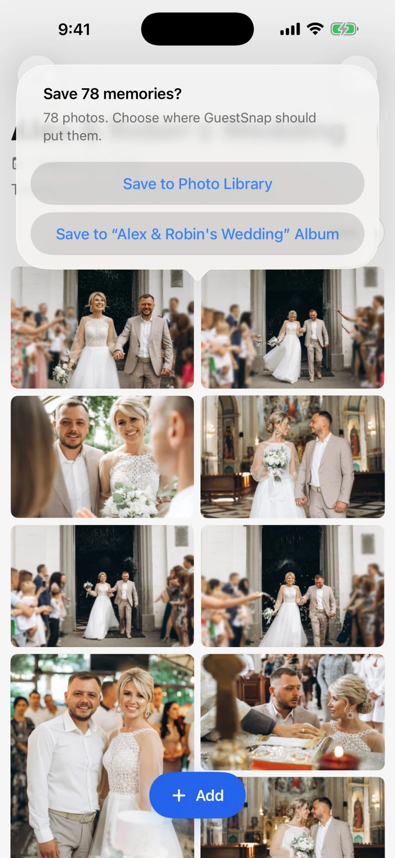 GuestSnap Save to Photos