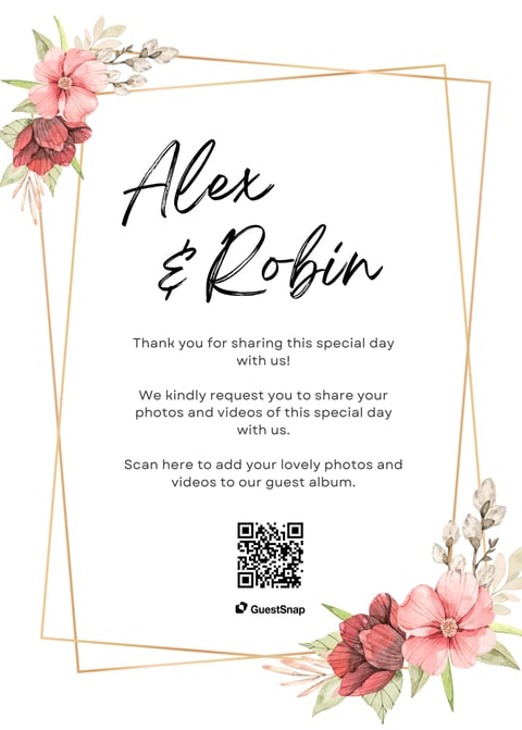 GuestSnap card template placeholder